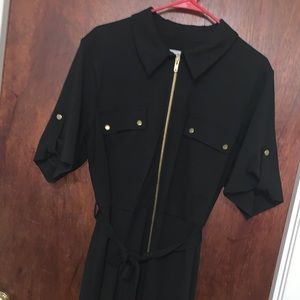 Little Black Work Dress with Flare Bottom